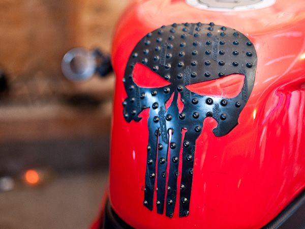 Custom tank protector for Ducati - Punisher