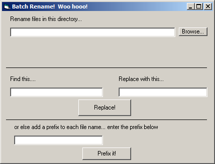 Batch renaming program for windows, free!