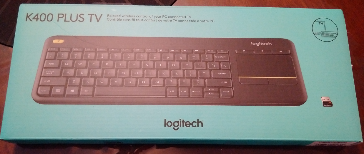 Logitech K400 Plus did come with a USB dongle? Wait!! It's hidden box!! | THINKBOX